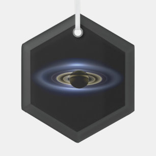 Ornement En Verre Saturne a éclipsé le soleil de Cassini    OrbiterC