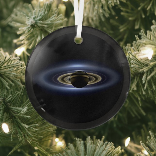 Ornement En Verre Saturne Éclipse le Soleil vu de l'orbiteur Cassini (Insitu)