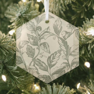Ornement En Verre Serene Sage Green | Charme de la vigne rustique Co