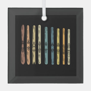 Ornement En Verre Ski - Collection de planches à ski