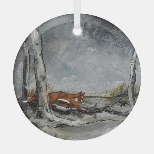 Ornement En Verre Sly in the Snow