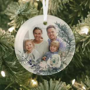 Ornement En Verre Soft hiver photo sur mesure