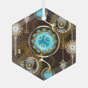 Ornement En Verre Steampunk Rusty Background
