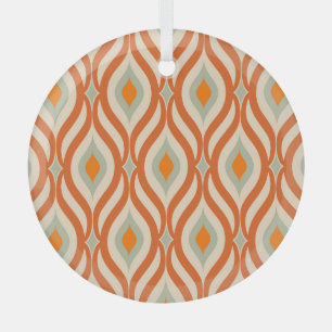 Ornement En Verre Style années 60 rétro Motif sans couture