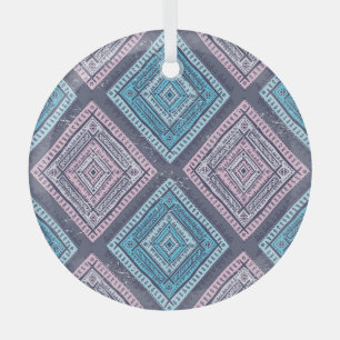 Ornement En Verre Style ethnique tribal, intemporel et sans couture