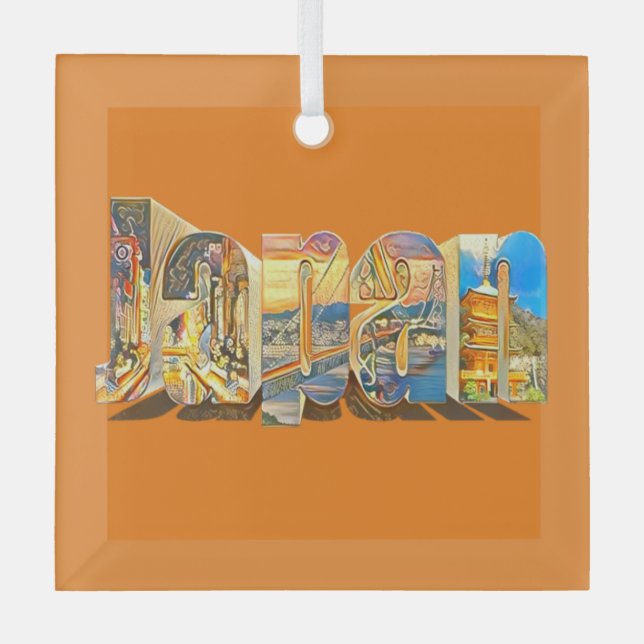 Ornement En Verre Style Vintage japonais authentique (Recto)