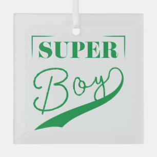 Ornement En Verre Super Boy