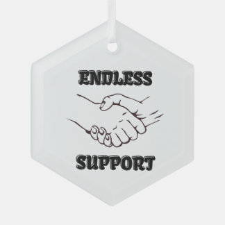 Ornement En Verre Support sans fin - Symbole de l'unité et de la vér