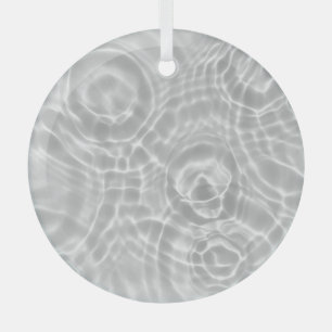 Ornement En Verre Surface d'eau claire Texture Abstraite