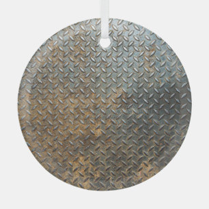 Ornement En Verre Surface métallique, arrière - plan de texture réfl