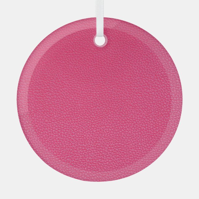 Ornement En Verre Texture De Tissu Rose De Luxe. (Recto)
