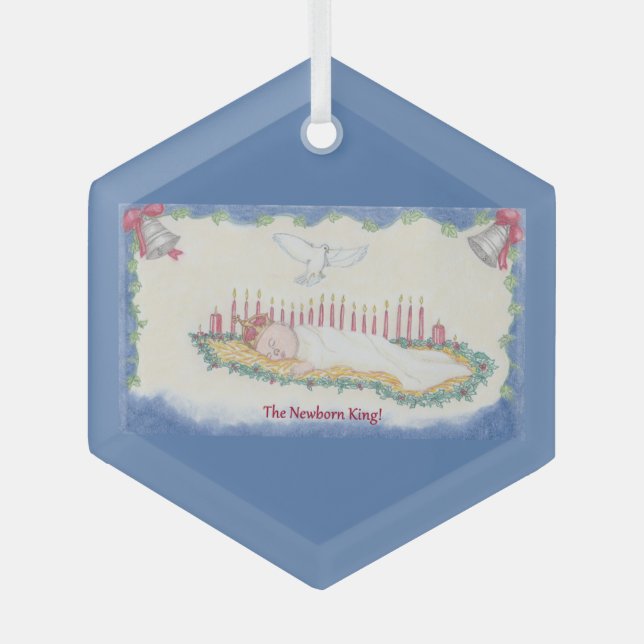 Ornement En Verre The Newborn King! (Recto)