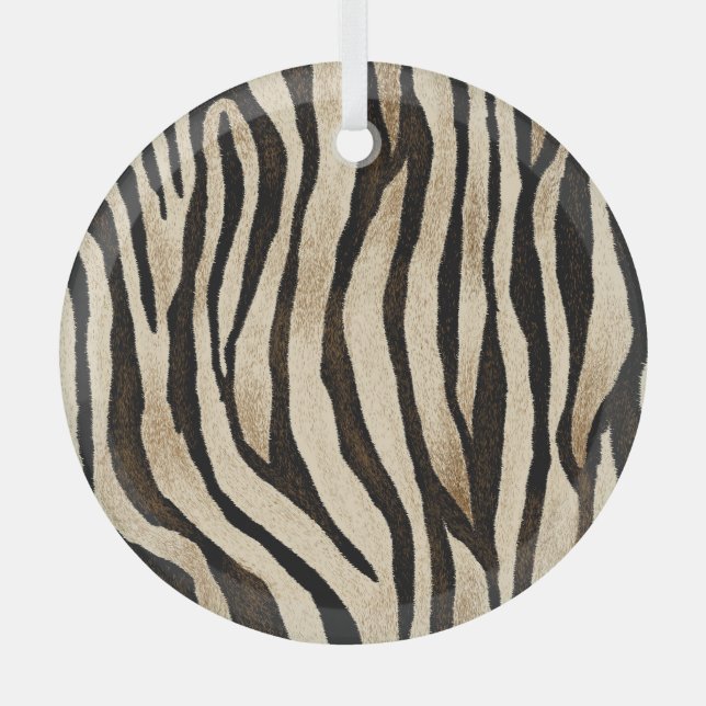 Ornement En Verre Tiger Peau Texture sans joint (Recto)