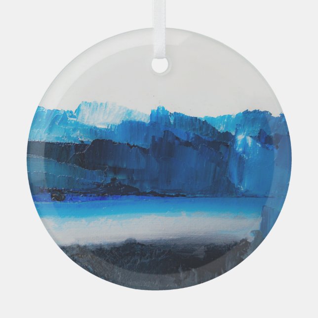 Ornement En Verre Toile Abstraite : Texture Art Moderne. (Recto)