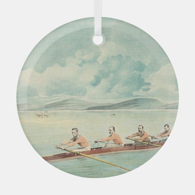 Ornement en verre TOP Rower (Recto)