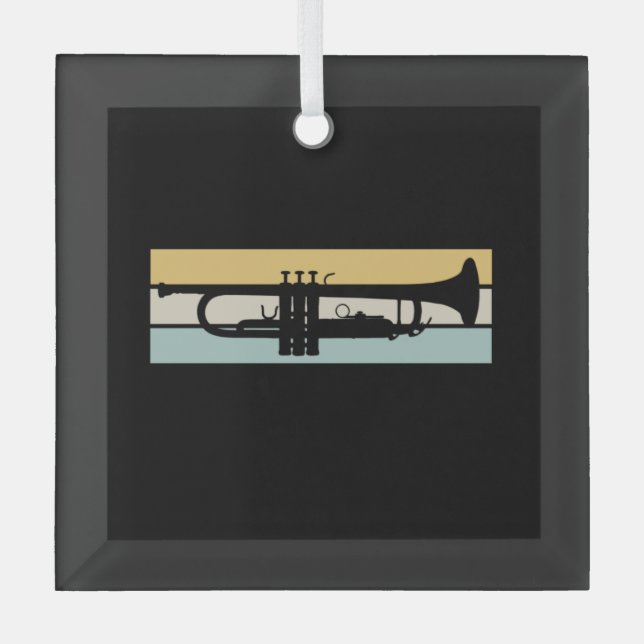 Ornement En Verre Trompette Vintage (Recto)