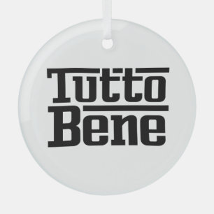 Ornement En Verre Tutto Bene