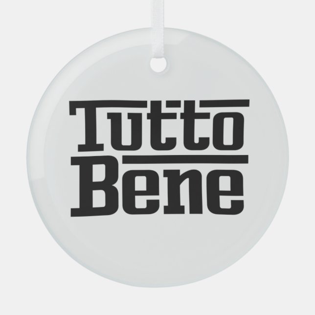 Ornement En Verre Tutto Bene (Recto)