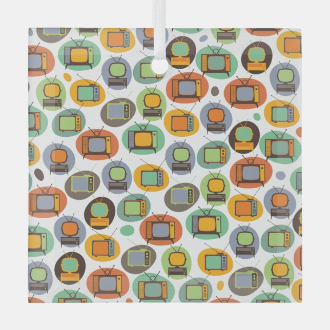 ORNEMENT EN VERRE TV RETRO (Recto)