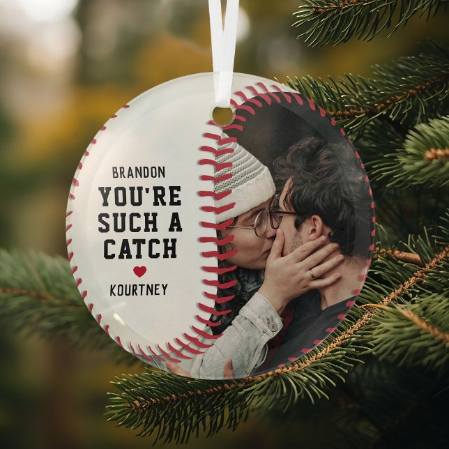 Ornement En Verre Ventilateur de baseball Boyfriend cadeau Noël (Créateur téléchargé)