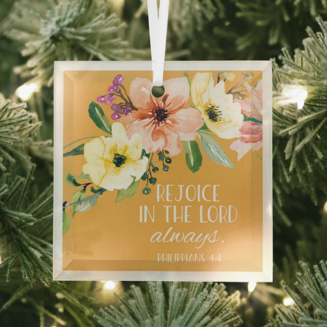 Ornement en verre Verse Bible de Noël (Insitu)