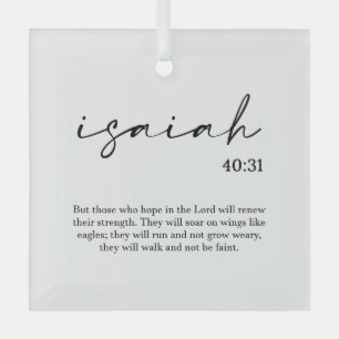 Ornement en verre Verse Bible de Noël