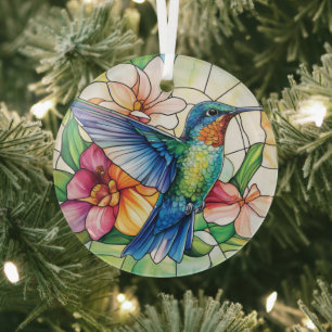 Ornement En Verre Vibrant colibri