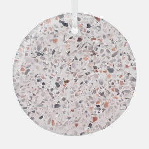 Ornement En Verre Vieille texture terrazzo, motif d'hamper.