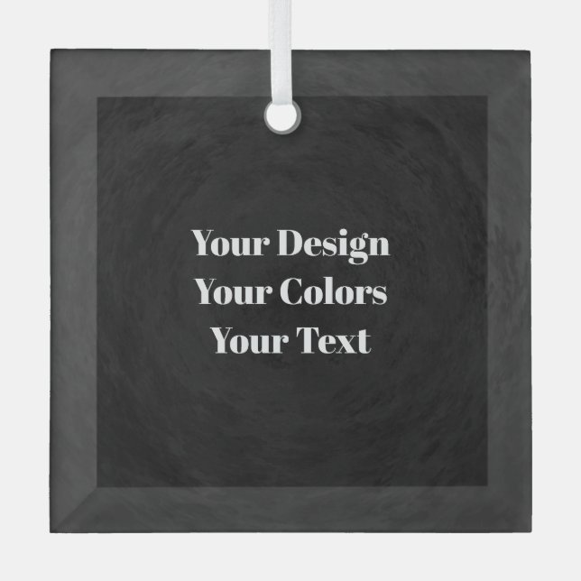 Ornement En Verre Vierge - Créez votre propre ornement de verre pers (Recto)