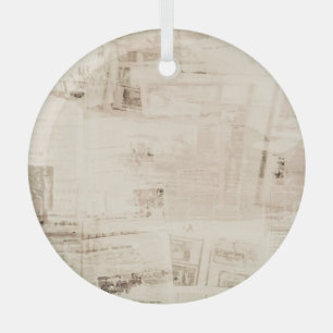 Ornement En Verre Vieux arrière - plan de texture de papier grungy.