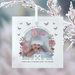 Ornement En Verre Vintage Alice Au Pays Des Merveilles<br><div class="desc">Magnifiquement conçu vintage Alice dans un ornement de verre faire-part de naissance sur le thème du pays des merveilles. Nous avons méticuleusement restauré l'emblématique Alice in Wonderland vintage lapin blanc & Alice illustration par le dessin à la main et l'amenant à la vie avec de beaux sous-tons aquarelle. Dispose de...</div>