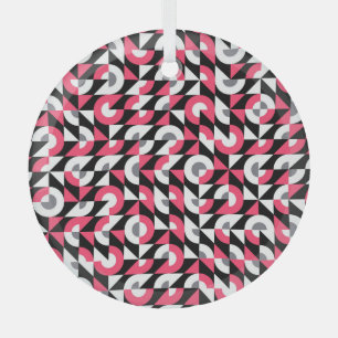 Ornement En Verre Vintage Glitch : Motif Abstrait géométrique