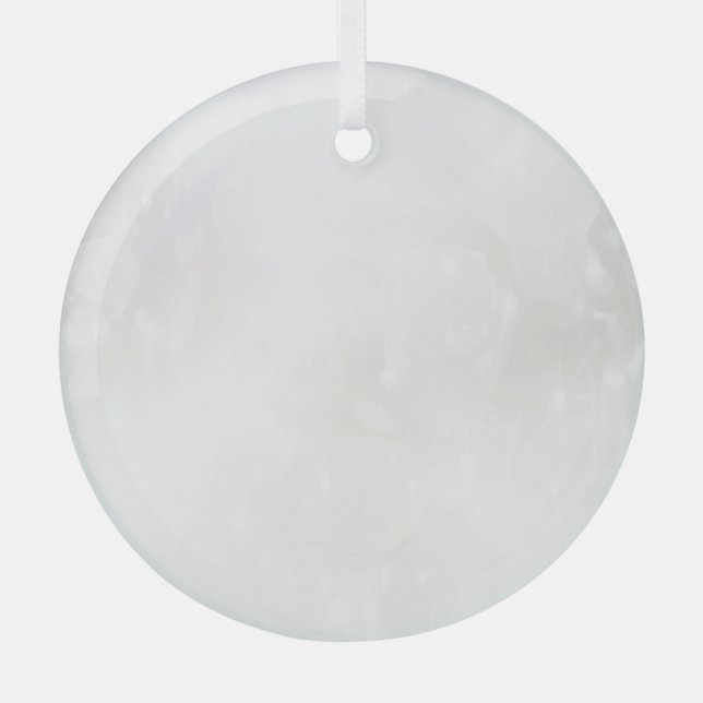 Ornement En Verre Votre design ici - Personnalisé (Recto)