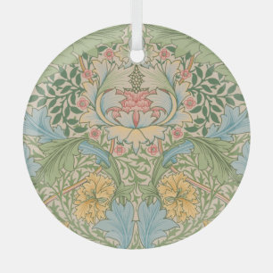 Ornement En Verre William Morris Fleur de Myrte Floral Botanique