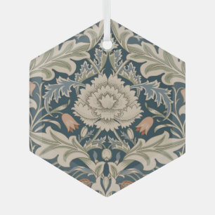 Ornement En Verre William Morris Severn Floral Garden Flower Classic