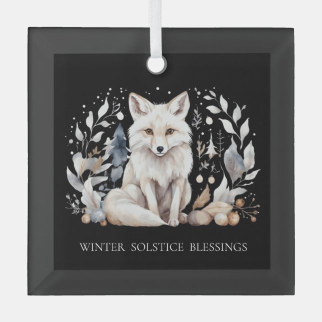 Ornement En Verre Winter Solstice Fox Ornament (Recto)