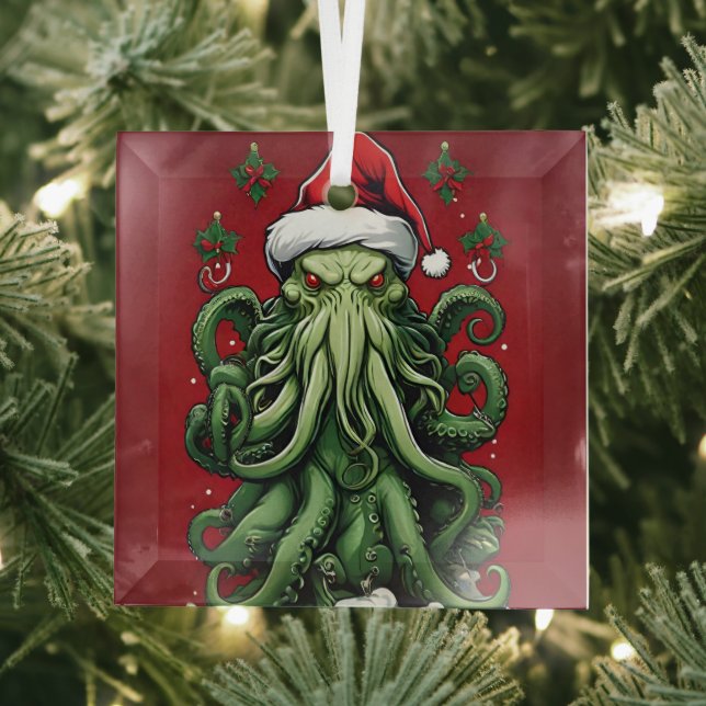 Ornement En Verre Yuletide de Cthulhu : Noël terrifiant (Insitu)