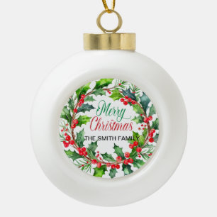 Ornement encadré de flocon de neige