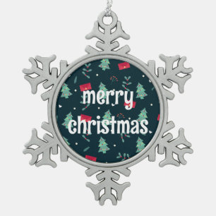 Ornement encadré de flocon de neige