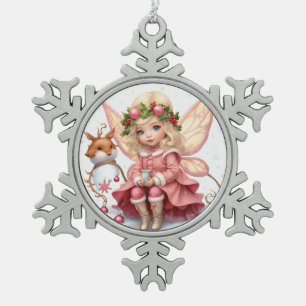 Ornement encadré de flocon de neige