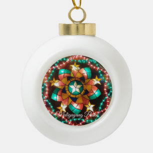 Ornement encadré de flocons de neige