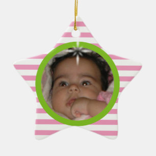 Ornement Étoile En Céramique 1er Noël de Noël personnalisé en céramique ornemen