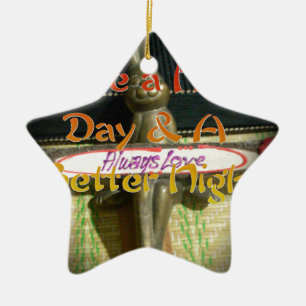 Ornement Étoile En Céramique Alwaus Love Hakuna Matata Passez une bonne journée