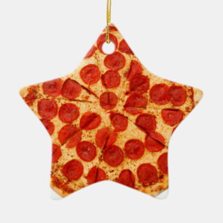 Ornement Étoile En Céramique amant classique de pizza