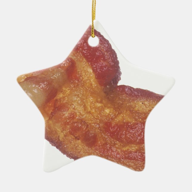 Ornement Étoile En Céramique Bacon (Devant)