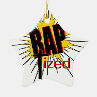 Ornement Étoile En Céramique Baptisé !  Le cadeau pour tous ce qui sont fiers