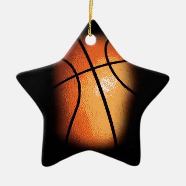 Ornement Étoile En Céramique Basket (Devant)