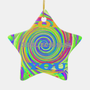 Ornement Étoile En Céramique Bébé Enfants Dieu vous bénisse..png