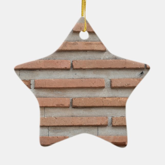 Ornement Étoile En Céramique Brick wall (Dos)