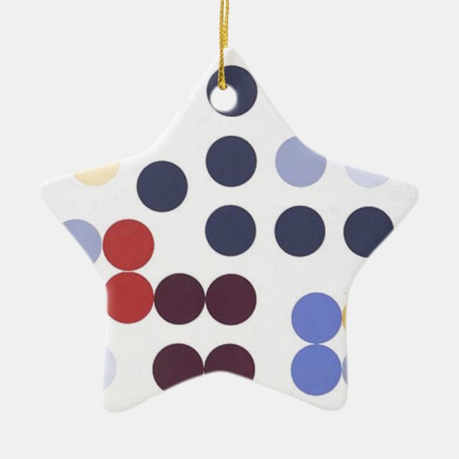 Ornement Étoile En Céramique Cercle de l'ONU de dans de composition par Sophie (Devant)
